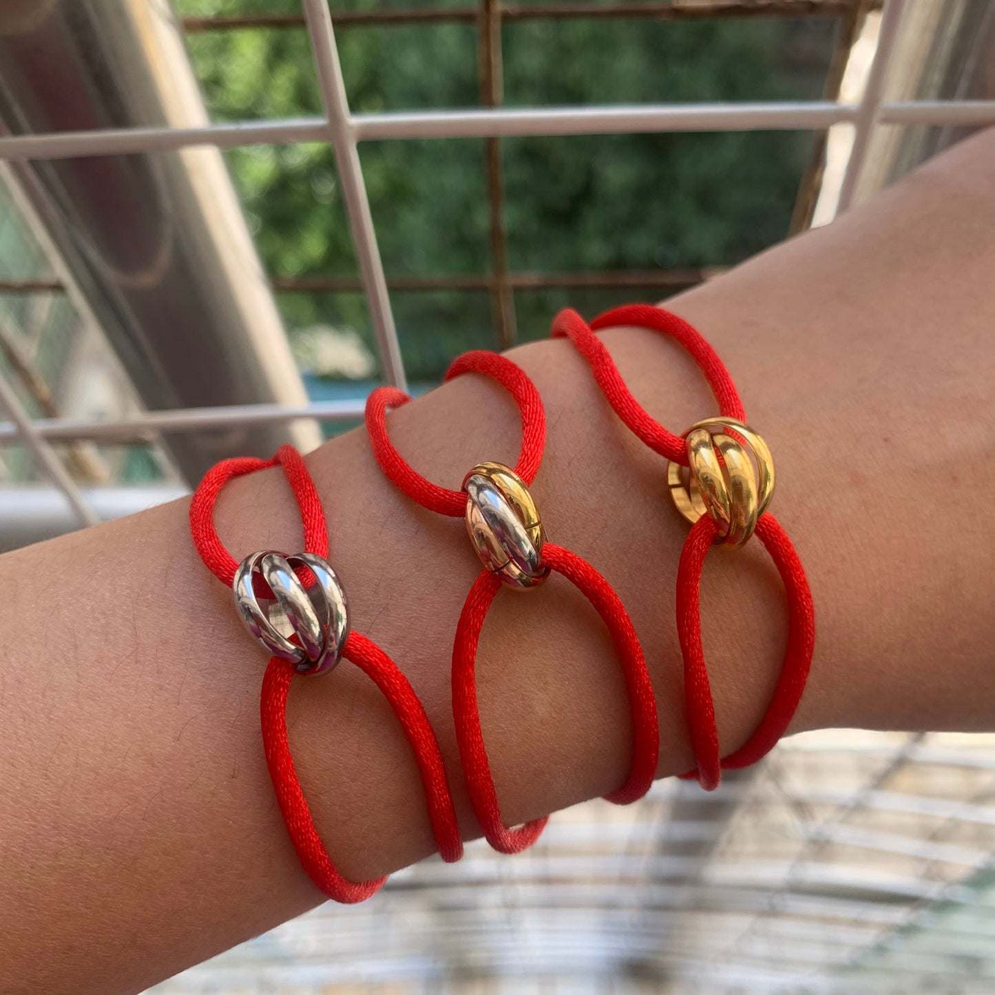 Metal Adjustable Rope Bracelet