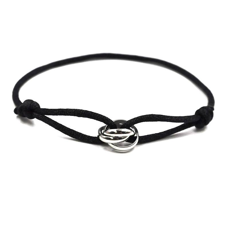 Metal Adjustable Rope Bracelet