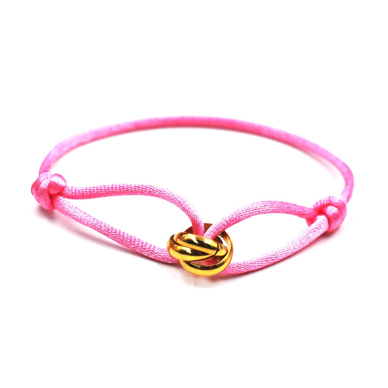 Metal Adjustable Rope Bracelet