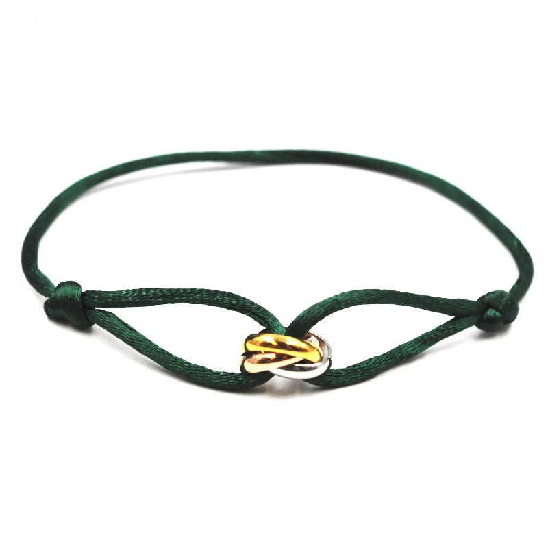 Metal Adjustable Rope Bracelet