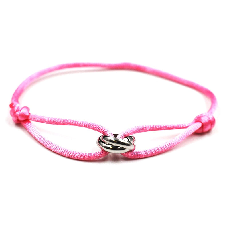 Metal Adjustable Rope Bracelet