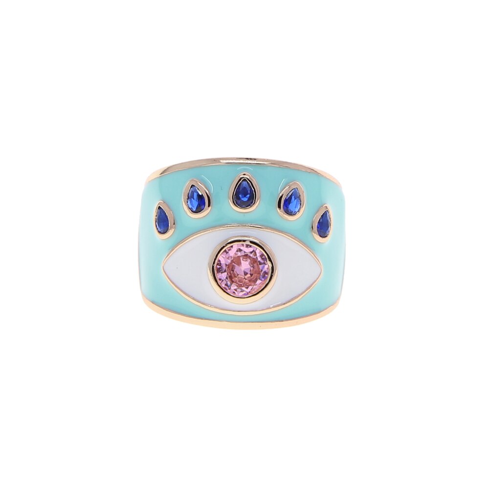 Chunky Evil Eye Ring