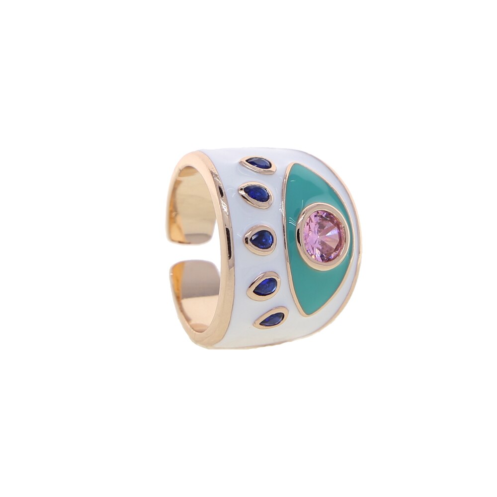 Chunky Evil Eye Ring