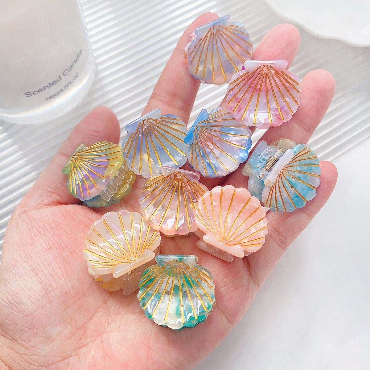 Shell Hair Clips