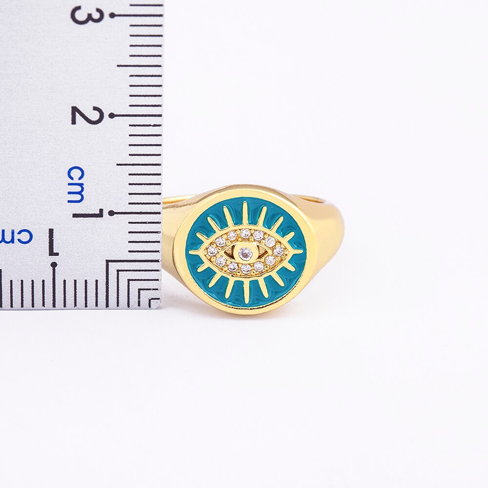 Evil Eye Adjustable Ring