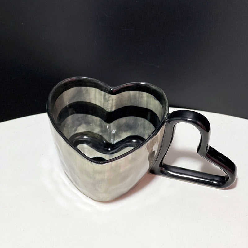 Ceramic Heart Shaped Mugs