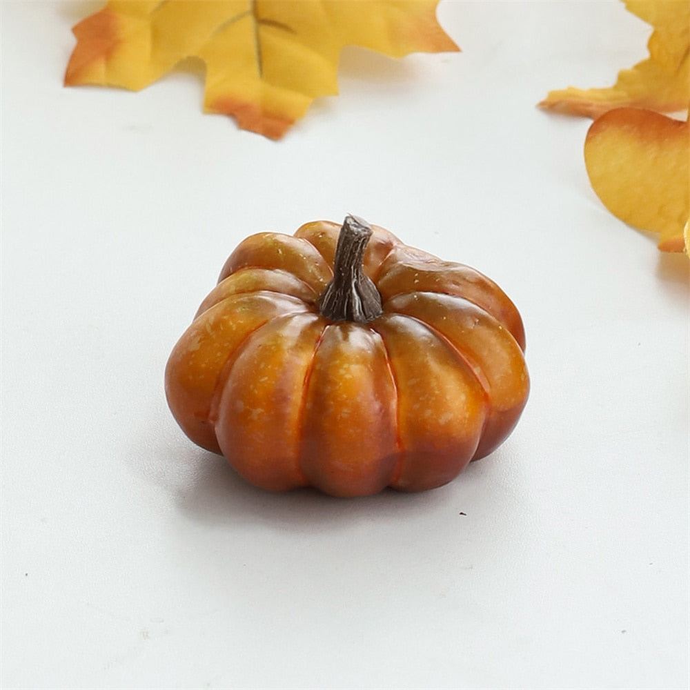 Mini Artificial Halloween Pumpkins