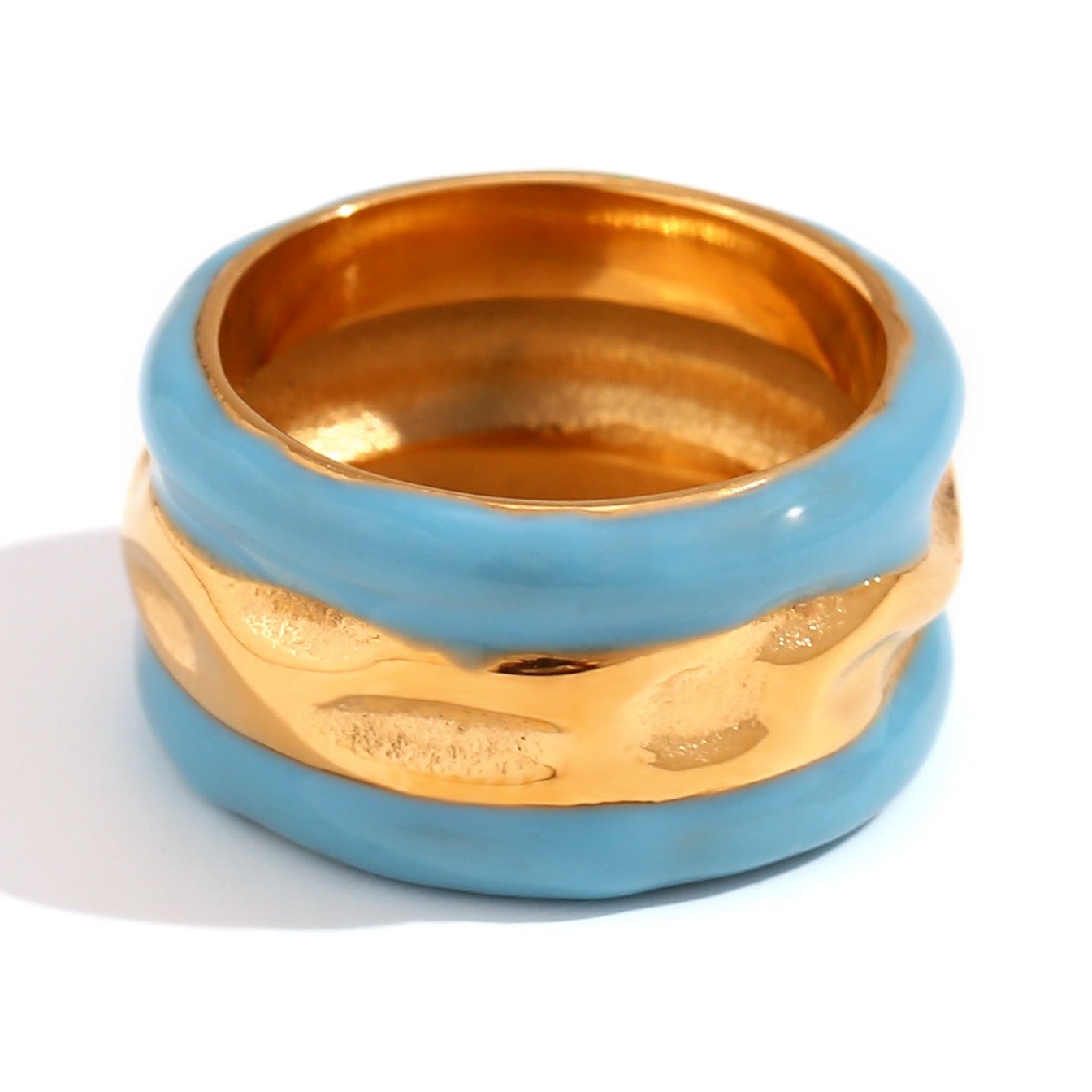 Chunky Enamel Block Ring