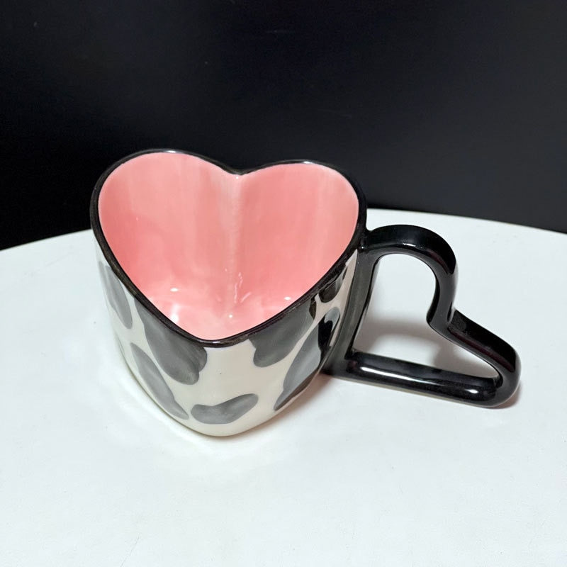 Ceramic Heart Shaped Mugs