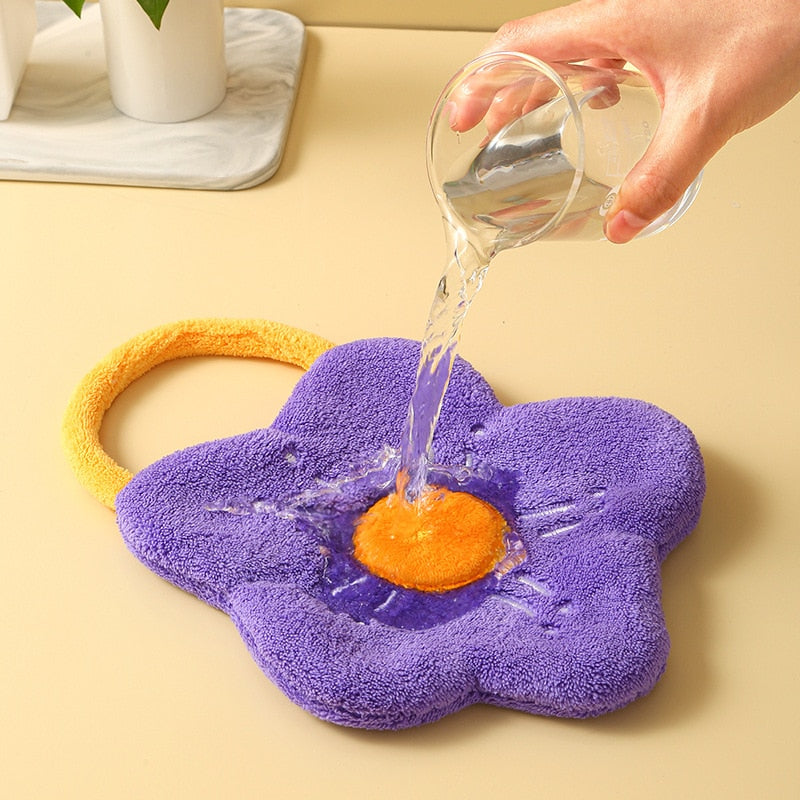 Flower Hand Towel