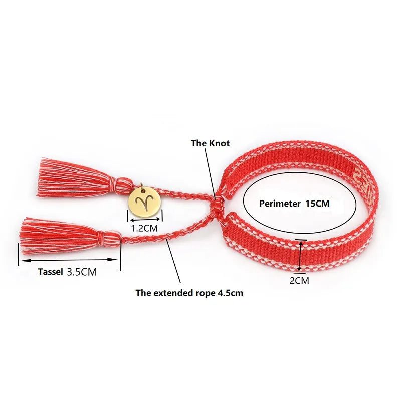 Woven Zodiac Sign Bracelets