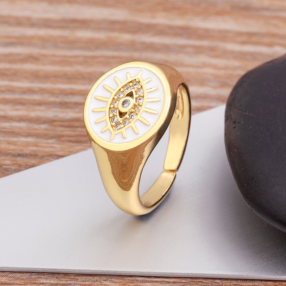 Evil Eye Adjustable Ring