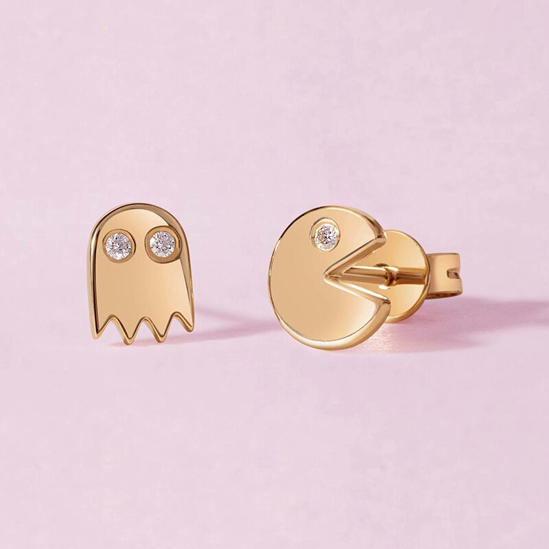 Pac-man Stud Earrings