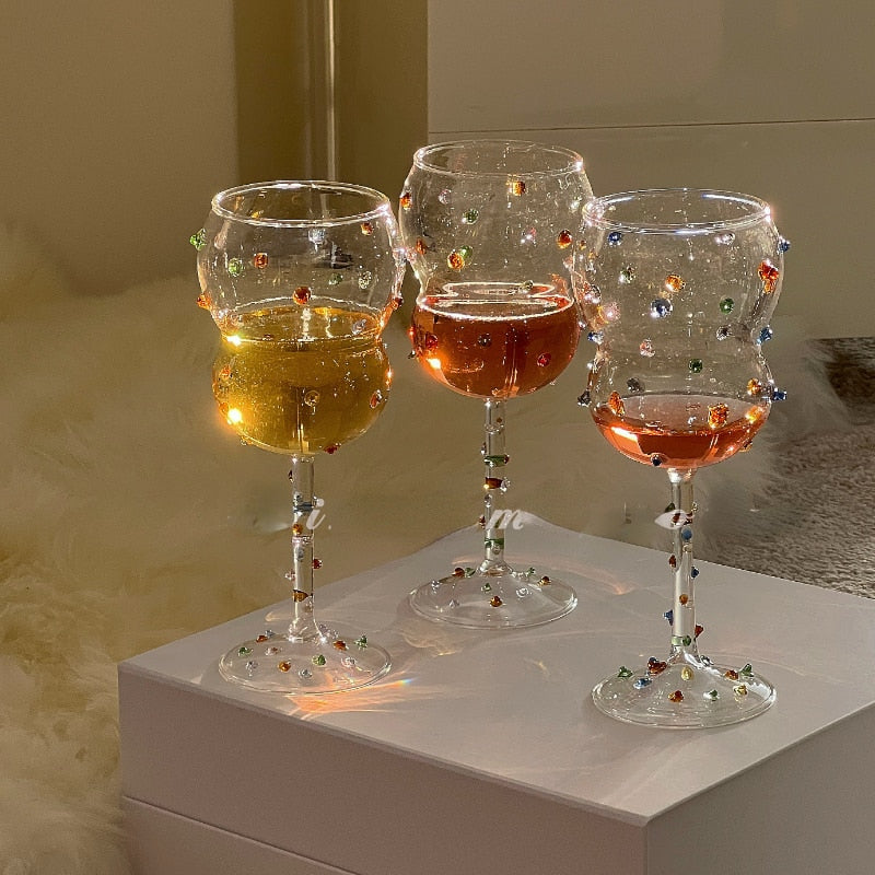 Colour Gem Wine Glass