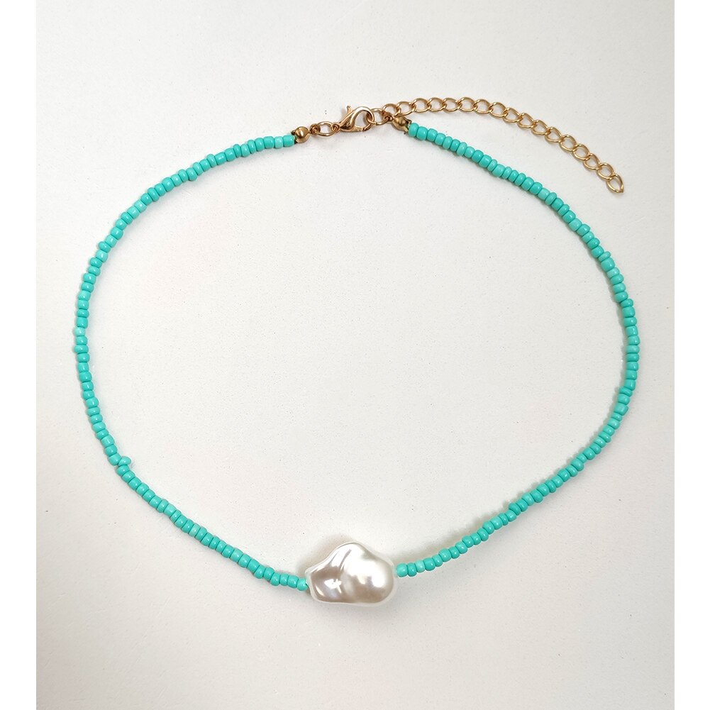 Boho Faux Pearl Choker