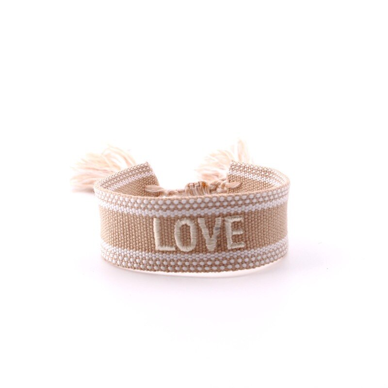 Bohemia Embroidery Woven Tassel Bracelet