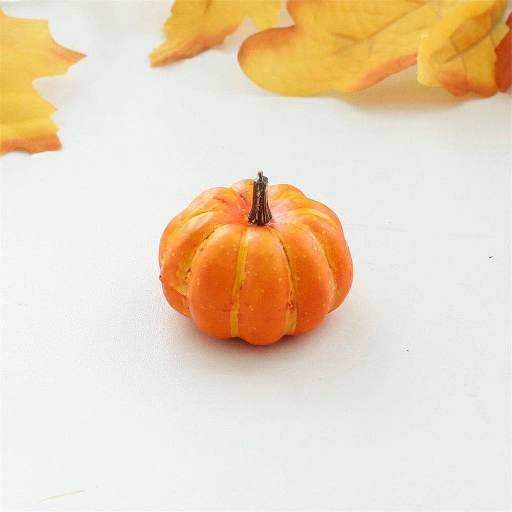 Mini Artificial Halloween Pumpkins