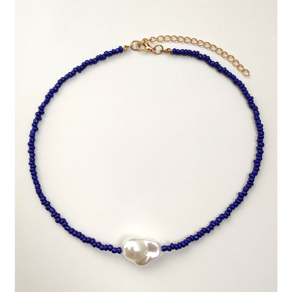 Boho Faux Pearl Choker