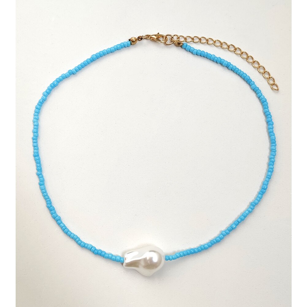 Boho Faux Pearl Choker