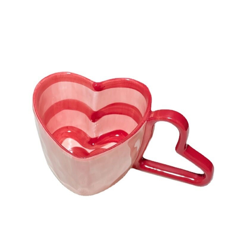 Ceramic Heart Shaped Mugs