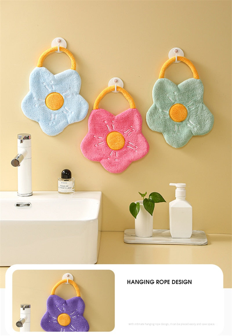 Flower Hand Towel