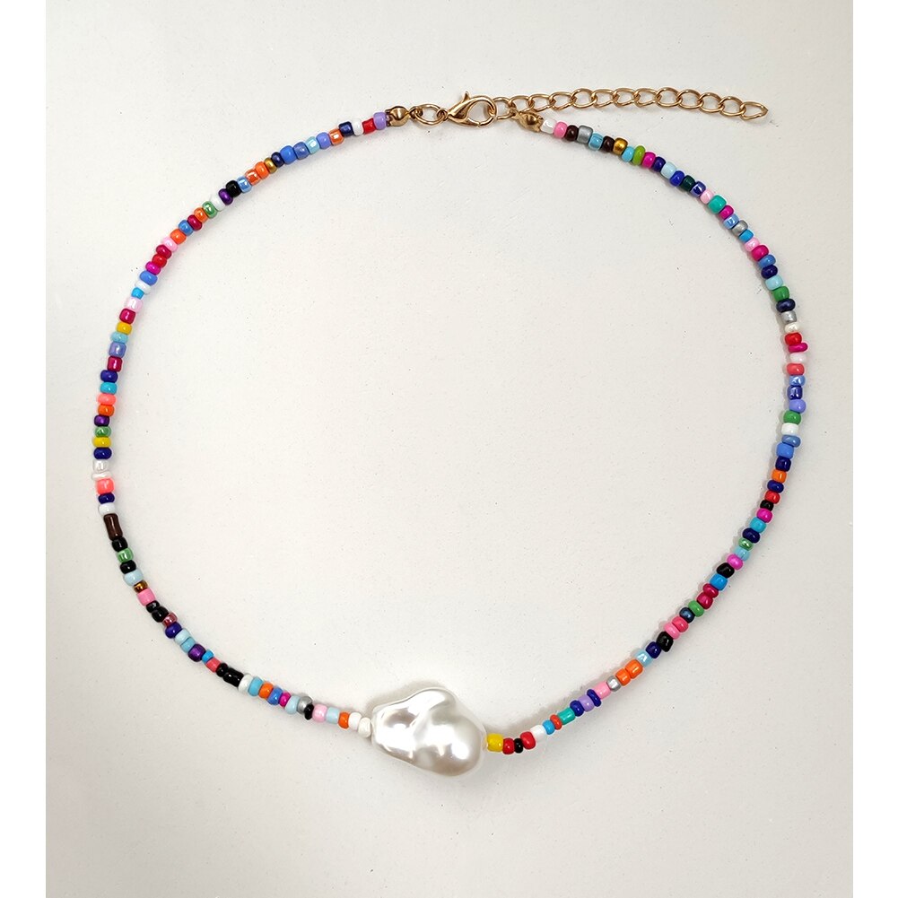 Boho Faux Pearl Choker