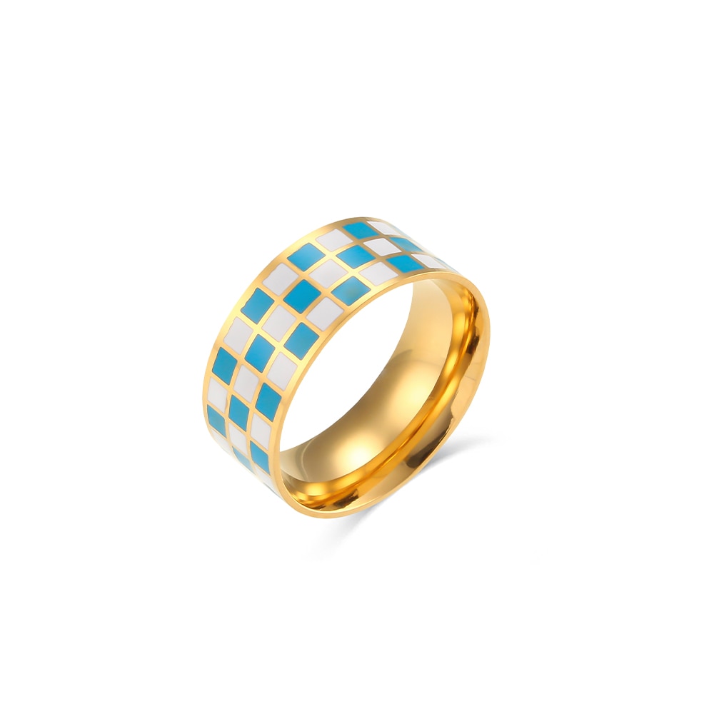 Chunky Checkerboard Ring