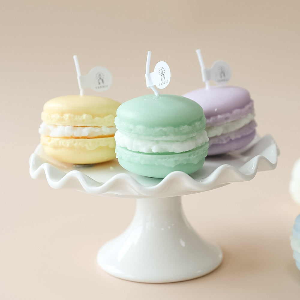 Handmade Macaron Decorative Candles