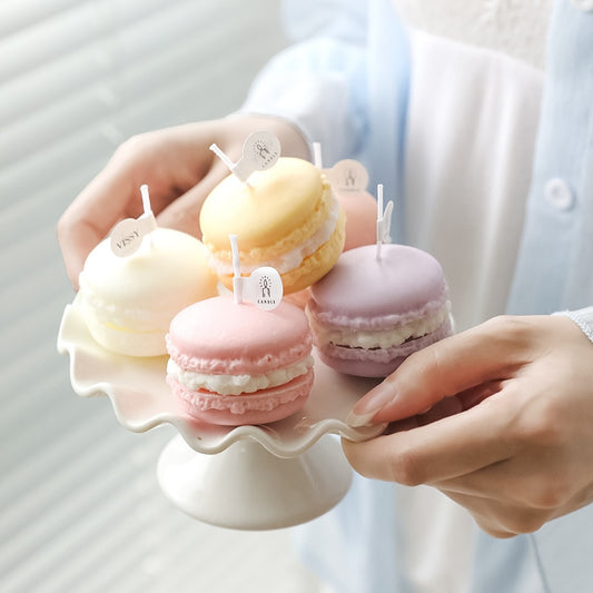 Handmade Macaron Decorative Candles