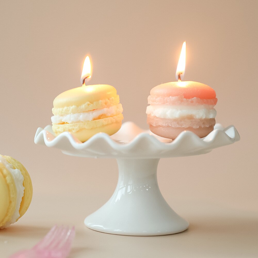 Handmade Macaron Decorative Candles