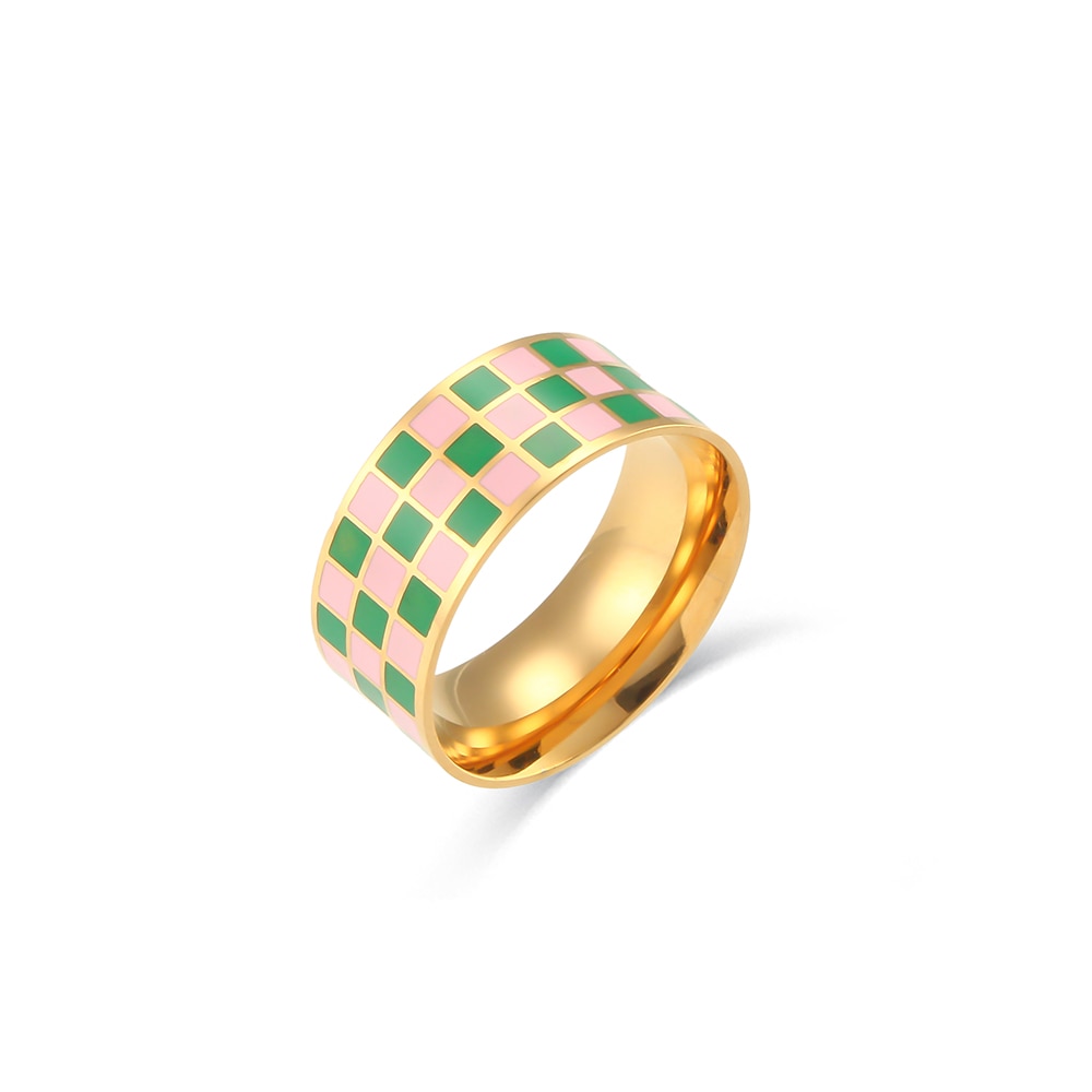 Chunky Checkerboard Ring