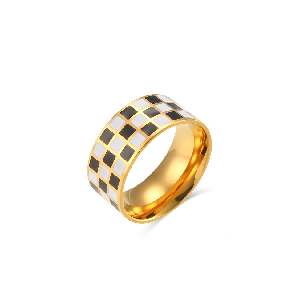 Chunky Checkerboard Ring