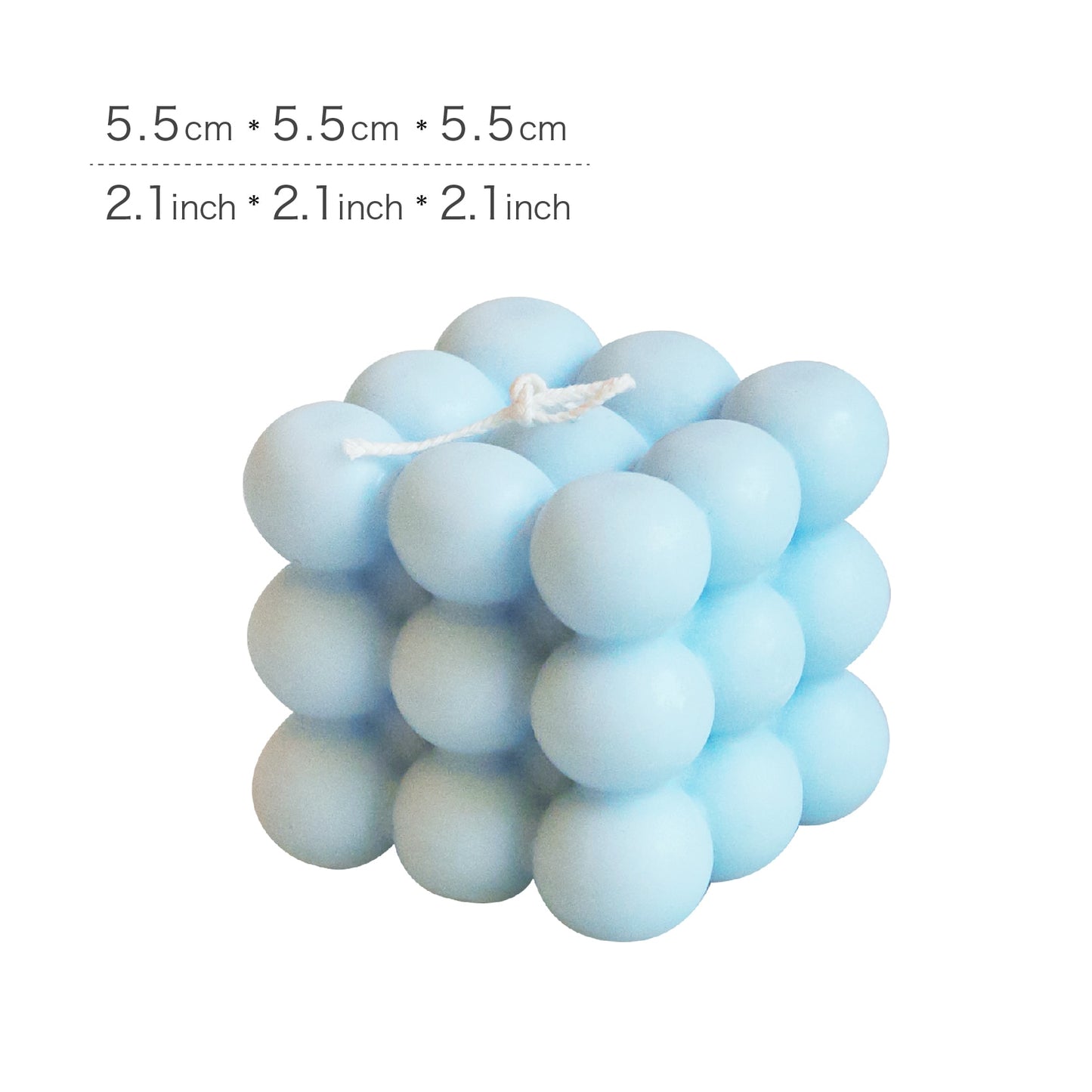 Bubble Cube Pastel Candles