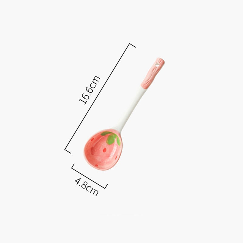 Strawberry Ceramic Spoon