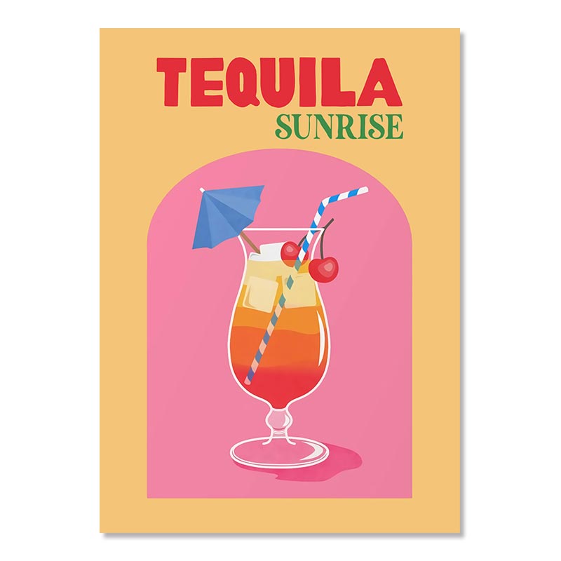 Pastel Cocktail Canvas Print