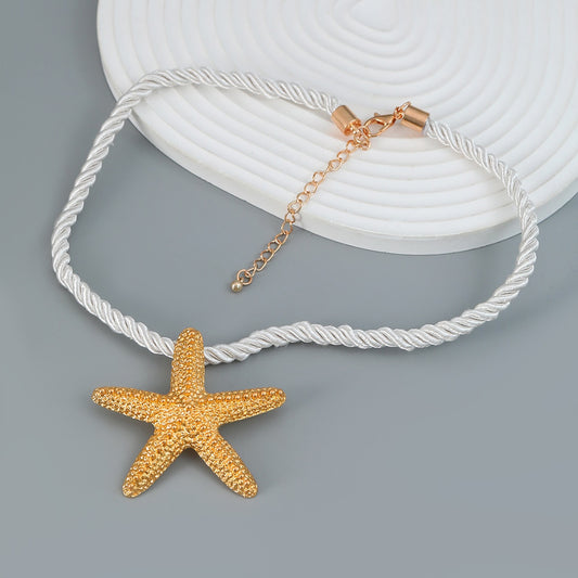 Gold Starfish Choker