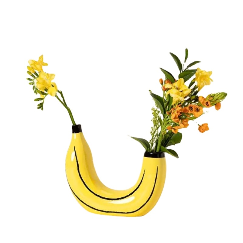 Double-opening Banana Flower Vase