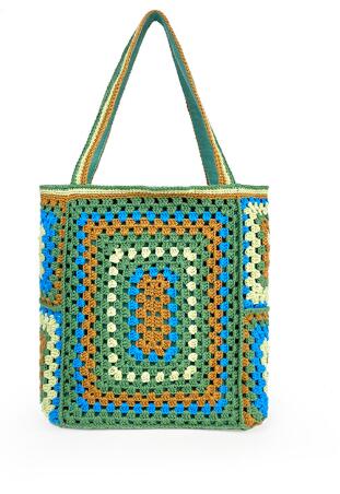 Boho Crochet Large Bag