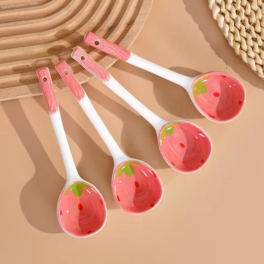Strawberry Ceramic Spoon
