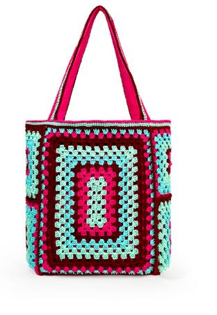 Boho Crochet Large Bag