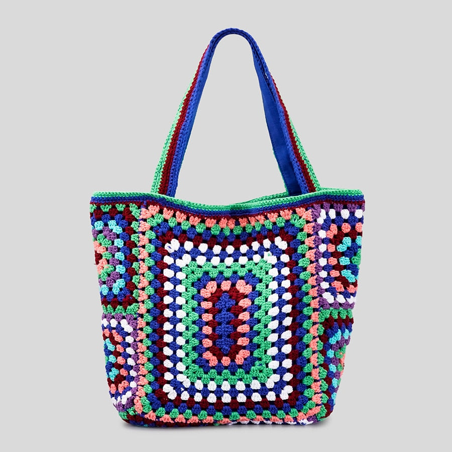 Boho Crochet Large Bag