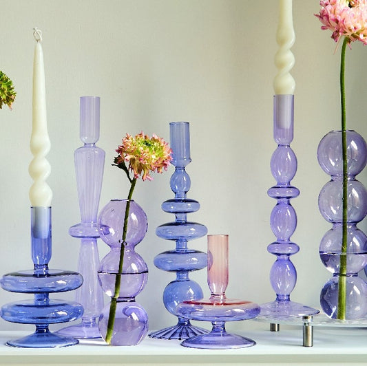 Lilac Candle Holder / Vase (Assorted)