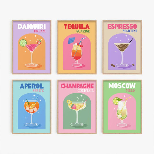 Pastel Cocktail Canvas Print