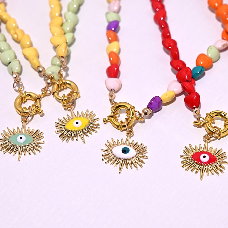 Bohemian Evil Eye Choker Necklace