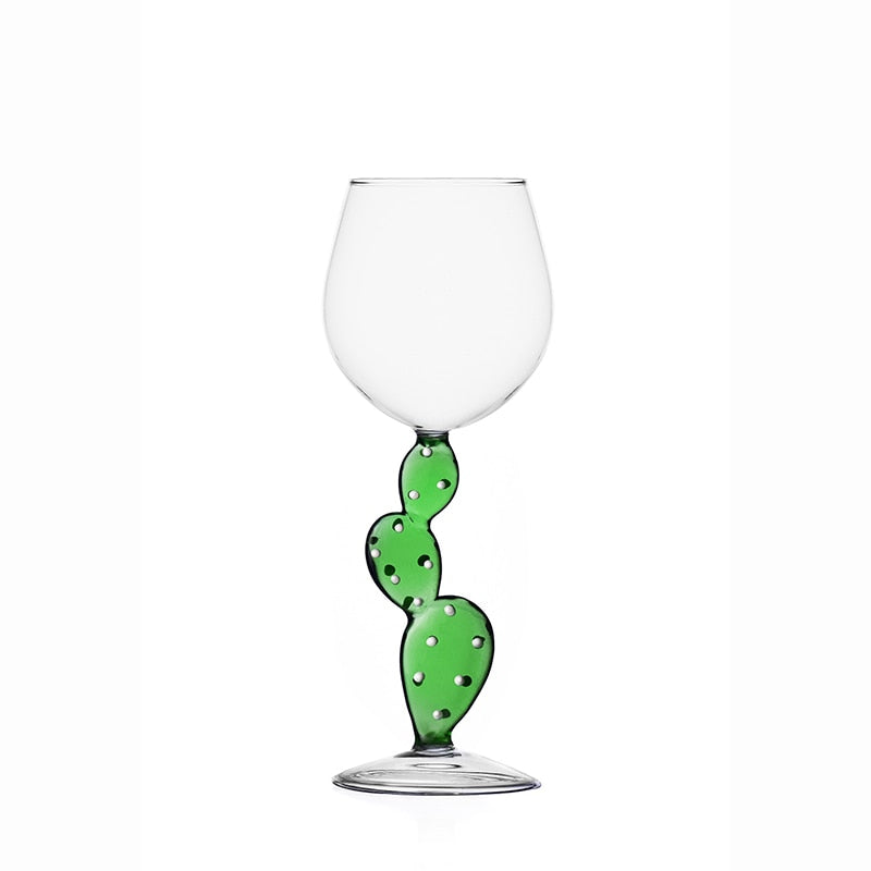 Cactus Stem Wine Glass