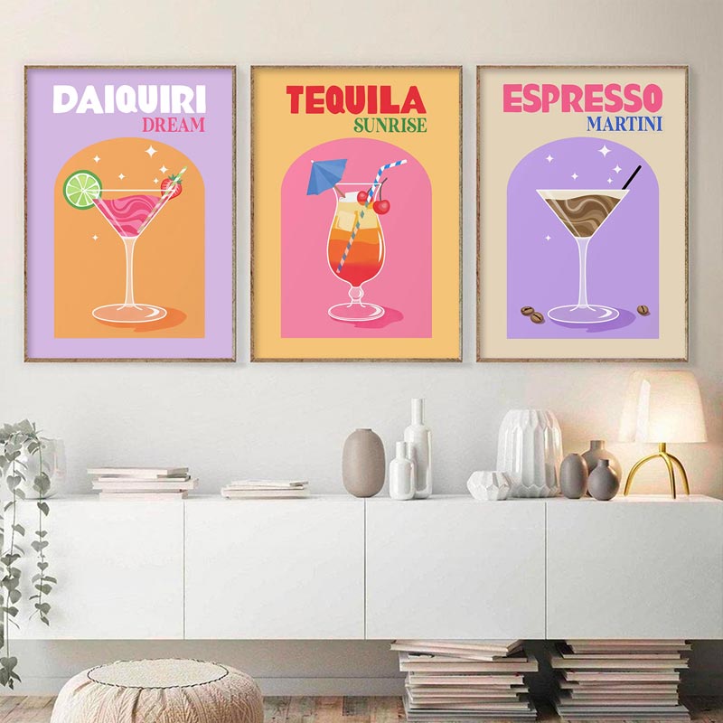 Pastel Cocktail Canvas Print