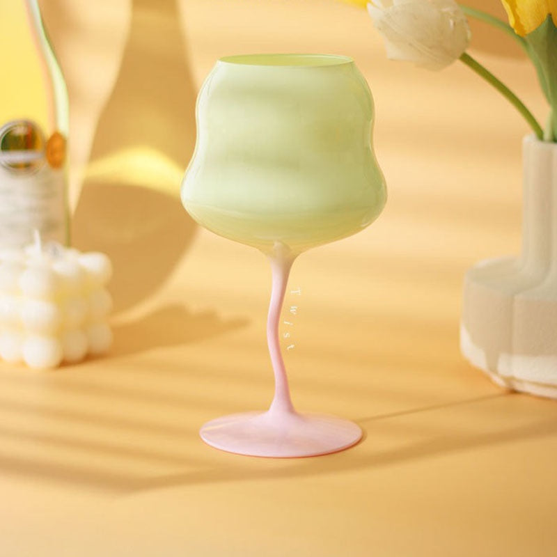 Wavey Wine Pastel Glasses