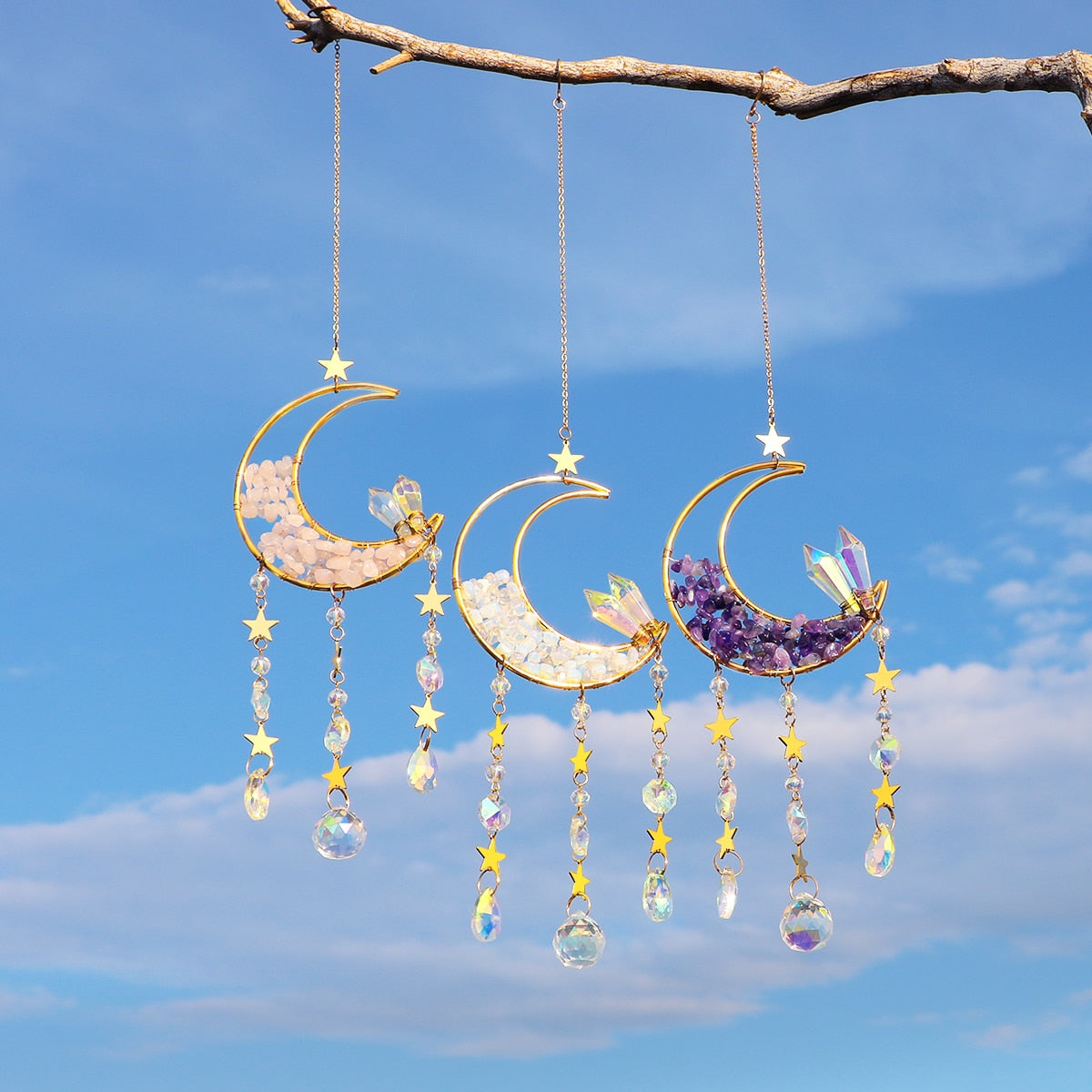 Moon Crystal Prism Sun Catcher