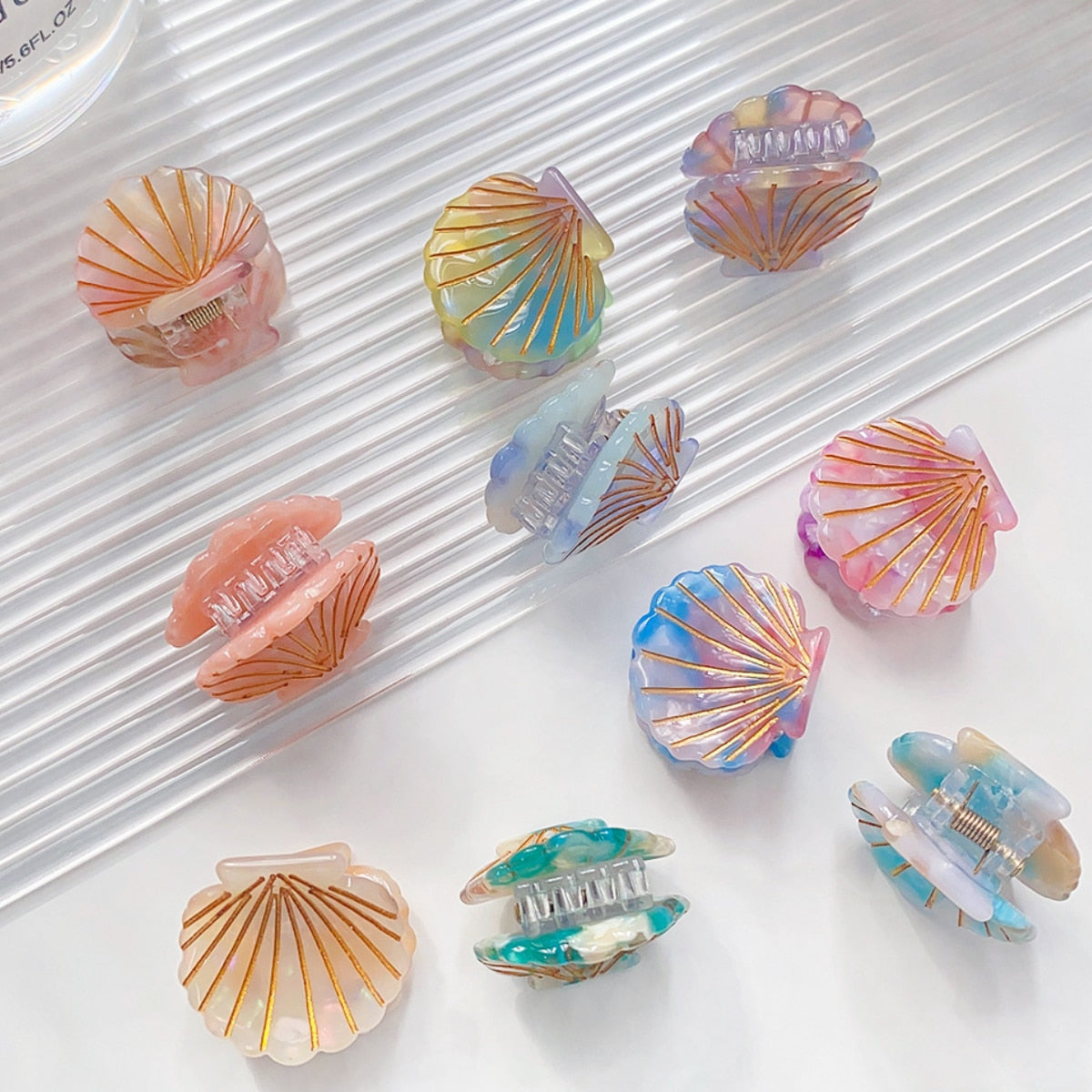 Shell Hair Clips