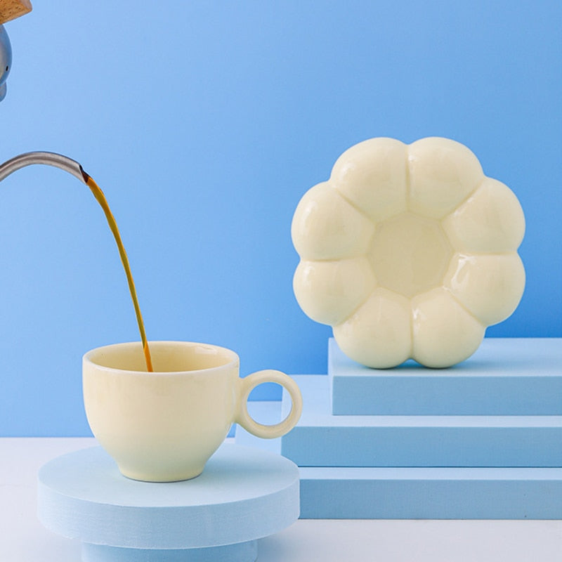 Pastel Bubble Mug And Plate Set